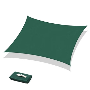 

Rectangular Sun Shade Oxford Cloth Shade Sail, Very Suitable for Outdoor Patio Garden Courtyard Backyard, Green