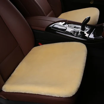 

1Pcs Car Seat Cover Faux Fur Keep Warm Universal for Car Front Seat Covers Autumn and Winter Seat-Covers