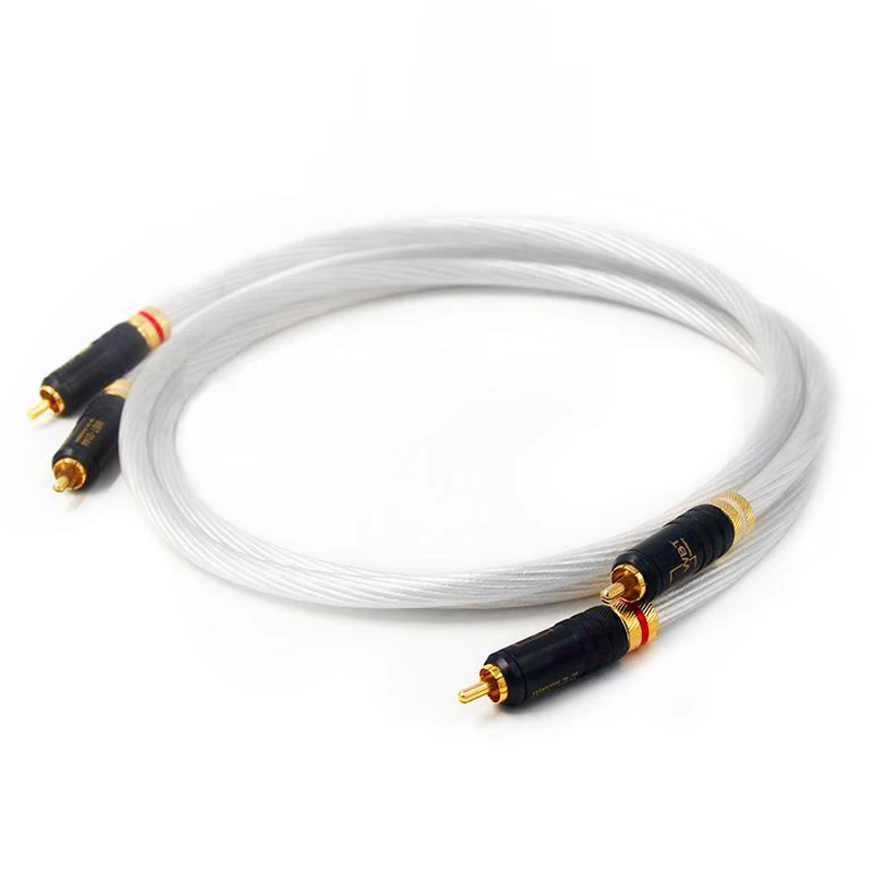 

Audiocrast 7N PHOCC pure copper silver plated with WBT0144 RCA connector plug