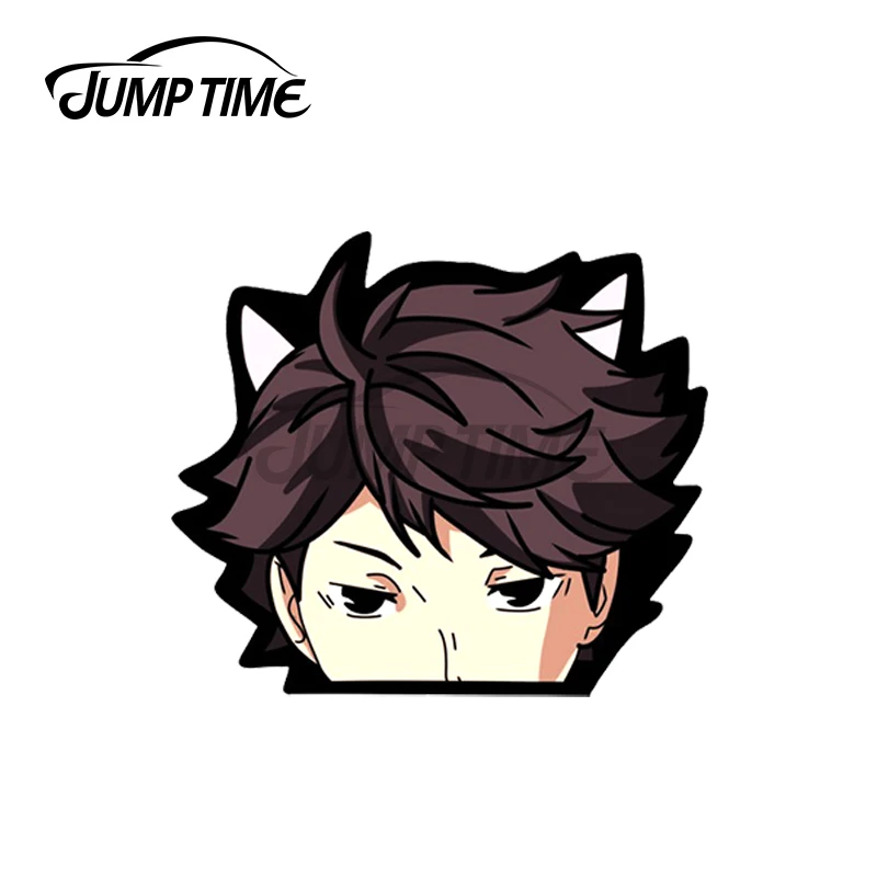 Jump Time 13X12Cm Per Oikawa Catboy Peeker Decalcomania Fine Graffiti Adesivi Per Auto Protezione Solare Ocmazione Scratch Impermeabile Per Jdm Suv