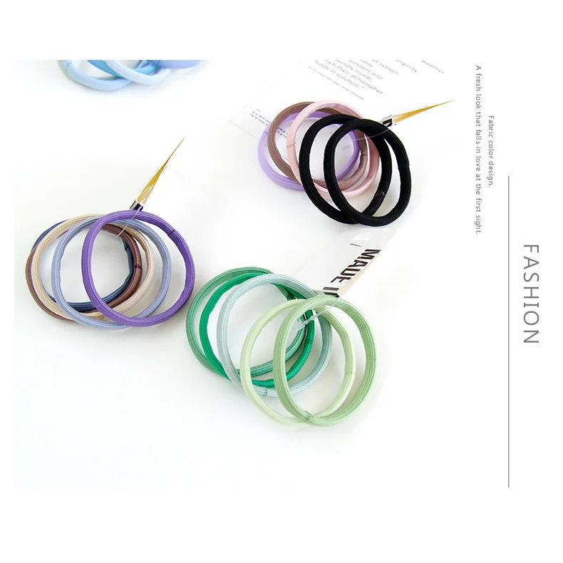 Южная Корея Девушки хипстер контрастный цвет градиент Hairband повязка для волос японский и корейский стиль для завязывания волос Резиновая лента Simpl
