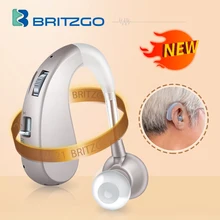 

Britzgo Hearing Aid,Rechargeable Mini Hearing Amplifier For Deafness,Intelligent Ear hearing loss aids for Elderly and senior