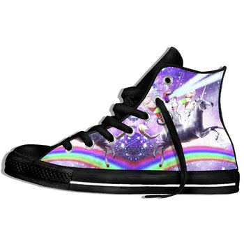 

2019 New Fashion Men/women's Unicorn Cat Sneakers Winter/autumn 3d Galaxy Harajuku Animal Lightweight Shoes