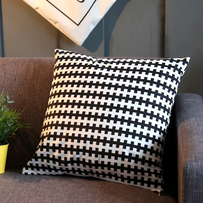 

Home DÃ©cor Super Soft Pattern Square Throw Pillow Case Sofa Cushion Cover with Invisible Zipper- 18 x 18 inches