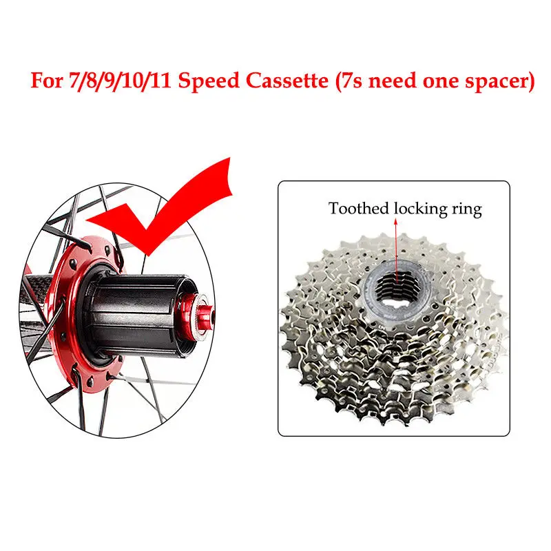 RXR 700C Bike Wheelset Carbon Hub Road Bike Bicycle F&R Wheels Wheelset Clincher Sealed Bearings 7-11 Speed V Brake (10)