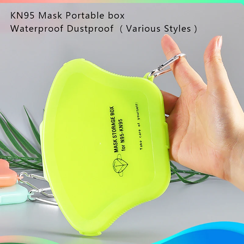 

1PC Mask Storage Box Mask Temporary Clip Dust-proof Pollution-proof Security Mask Holder Bags Artifact