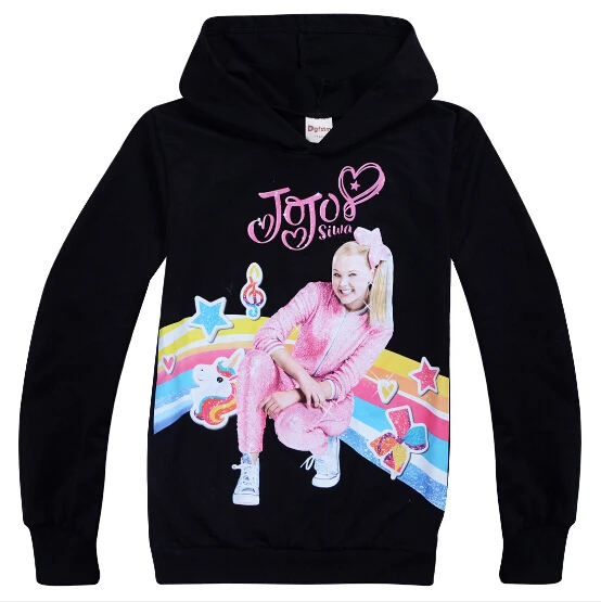 color at picture New spring autumn girls JOJO Siwa clothes sets sweatshirt+ Pants full sleeve clothing Suit children Sport cotton kids wear - Цвет: color at picture