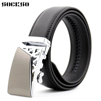 

NEW fashion 2020 Automatic Buckle Leather Luxury Designer Belts NEW Brand For Classic Men Cowhide Belt HJ130
