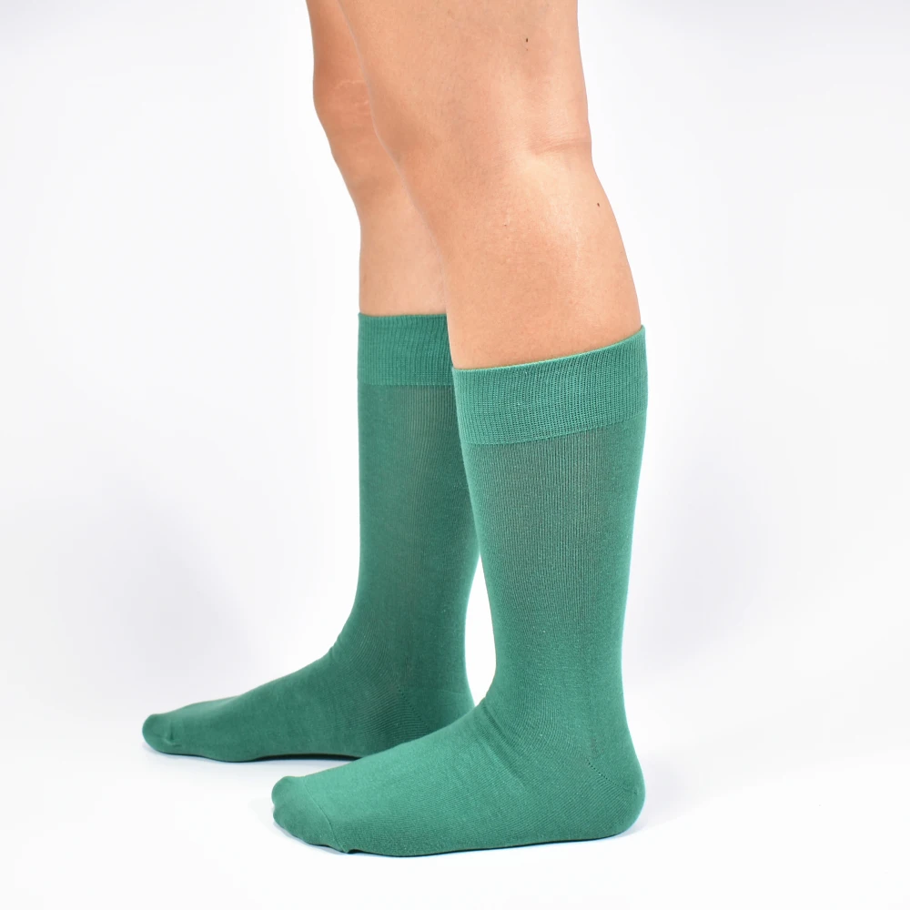 Новые мужские носки зеленые мужские носки из хлопка однотонноные цветные свадебные подарочные счастливые мужские носки