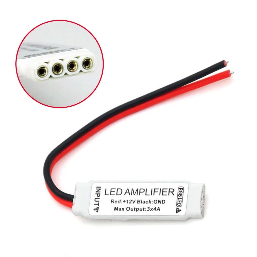 Светодиодный контроллер усилителя RGB 12 в пост. Тока 5 шт. 1 3x4A 3 канала расширенный