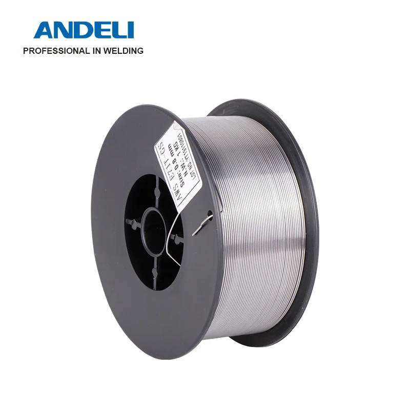 Проволока с флюсовой сердцевиной ANDELI, самоэкранированная проволока без газа, проволока Mig 1 кг 0,8 мм из углеродистой стали, проволока с флюсовой сердцевиной, проволока без газа для сварки Mig - изображение