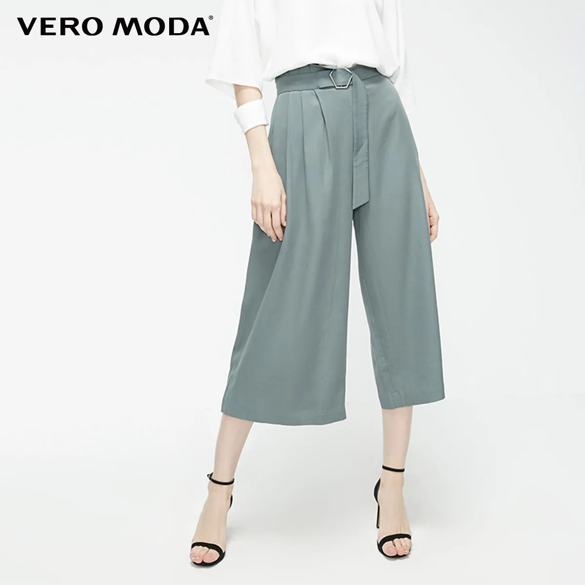 Vero Moda Women's Office Vintage Style Wide-Leg Capri Pants | 31936J510 Vero Moda Women's Office Vintage Style Wide-Leg Capri Pants | 31936J510