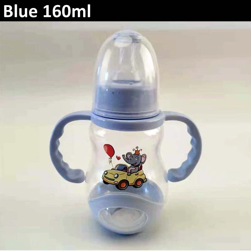 Blue 160ml Бутылочка для кормления, специальная бутылочка для кормления, защита от холода, Детская Бутылочка из ПП, 240 мл, 160 мл - Цвет: Blue 160ml