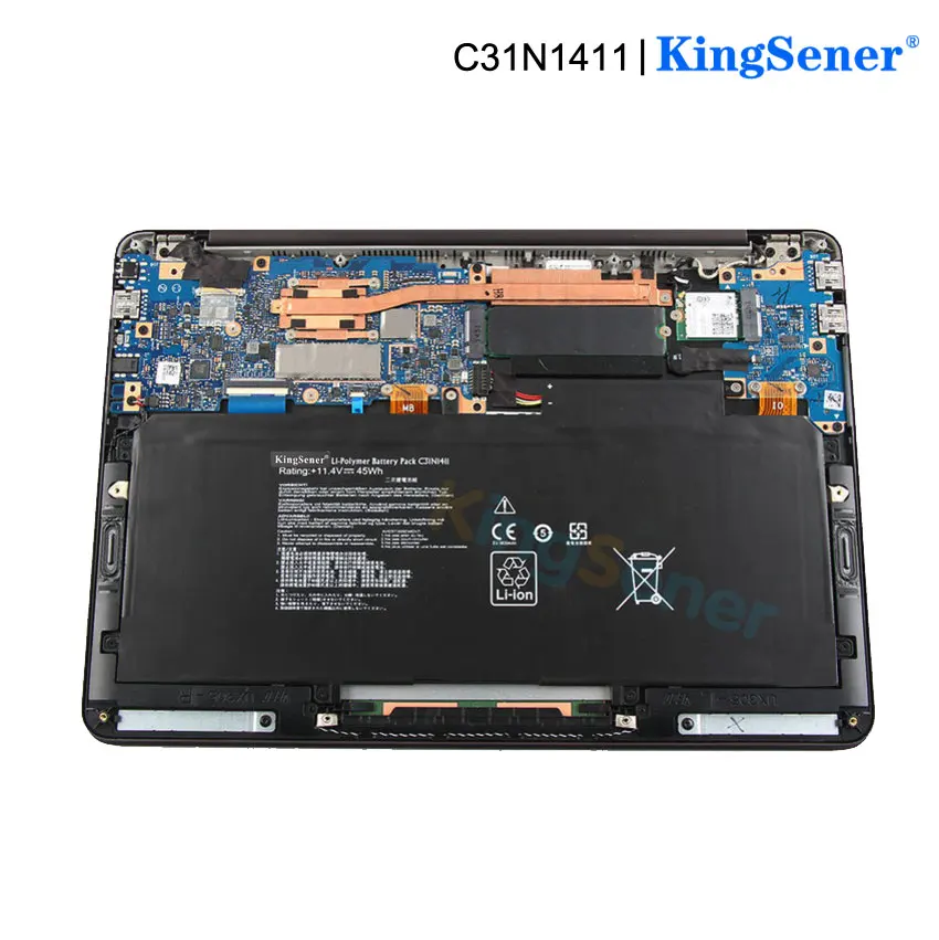 Bateria do Portátil Asus Zenbook U305 U305f U305fa U305ca Ux305ca Ux305ca Ux305f Série Ux305fa 11.4v 45wh Kingsener-c31n1411 - Imagem 3