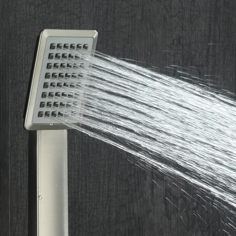 Дождевой Душ Beiluode из нержавеющей стали скрытый душевой набор никелевый цвет в