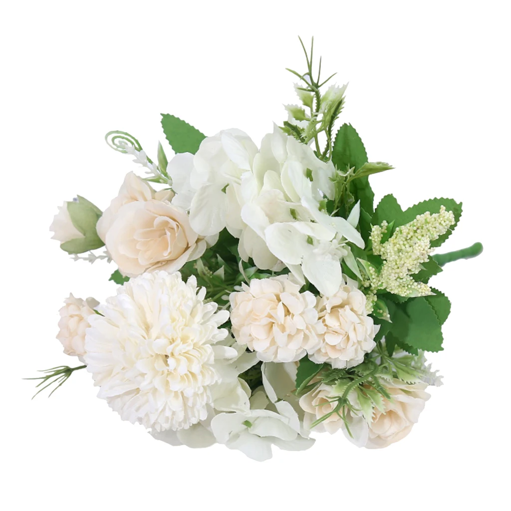 Silk Artificial Flowers Rose Wedding Bouquets Party Shop Art Hall Public Area Decoration Photo Props