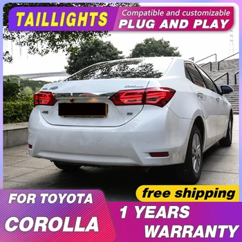 

Car Styling Tail Lamp For toyota Corolla 2014-2017 LED taillights LED rear lights trunk lamp signal+brake+reverse parkin