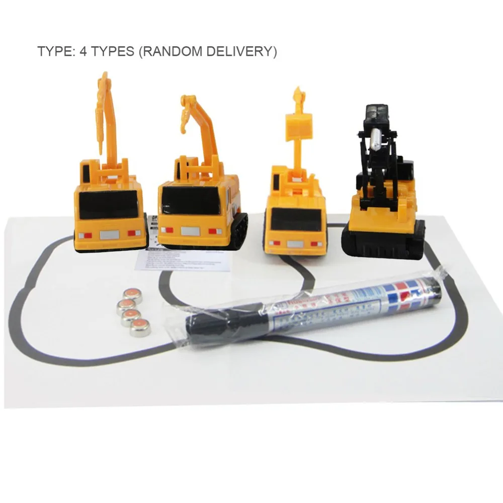 

Magic Car Mini Pen Toy Inductive Vehicles Cars Model Series Puzzle Follow Draw Line Toys for Children Boys Kids Funny Toys