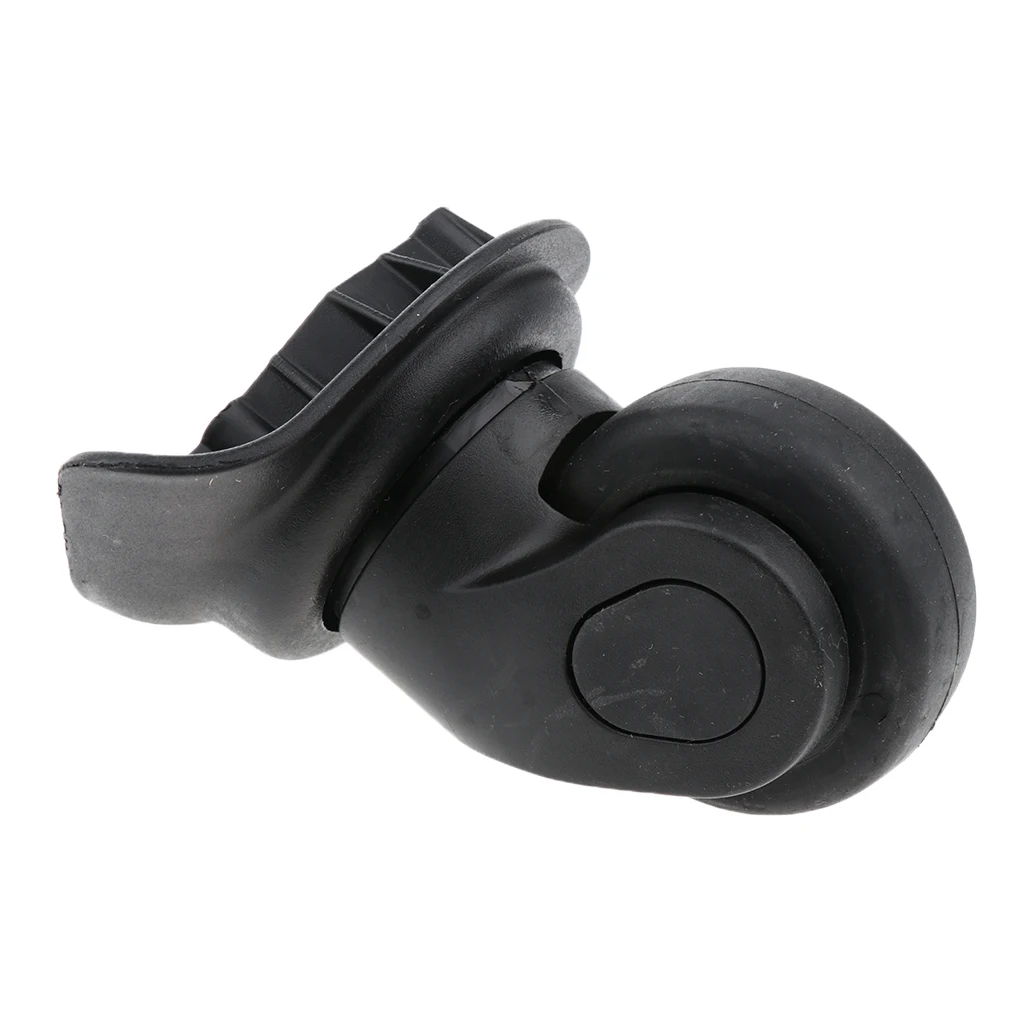 

1 Set (2 Pcs) Suitcase Wheels Replacement Suitcase Fixed Spare Casters Black -Loading Bearing