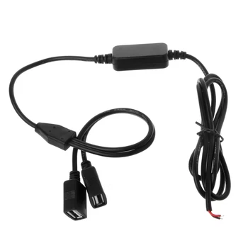

Car Charger Dual USB Female Plug 12V to 5V 3A DC to DC Power Supply Converter For DVR