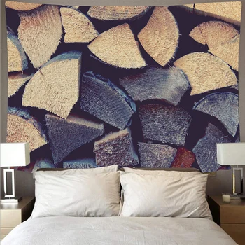 

Retro wood texture pattern large art tapestry psychedelic wall hanging beach towel polyester fiber thin blanket yoga GT16