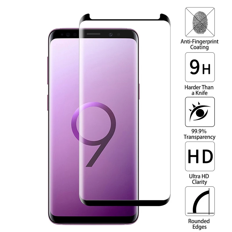 Чехол JGKK из закаленного стекла для Samsung Galaxy S9 безопасная защита экрана plus + 3D