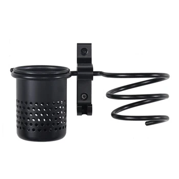 

Storage Hanging Washroom With Cup Space Aluminum Durable Shelf Organizer Wall Mounted Hair Dryer Holder Accessories Bathroom