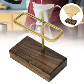 

Storage Holder Bar Container Display Stand Kitchen Coffee Tools Dispenser Countertop For Barista Filter Paper Rack Walnut V60