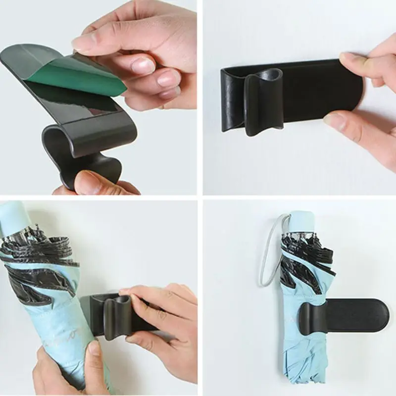 Portable Paste-type Umbrella Holder Multi-functional Small Hook Hanger Rack