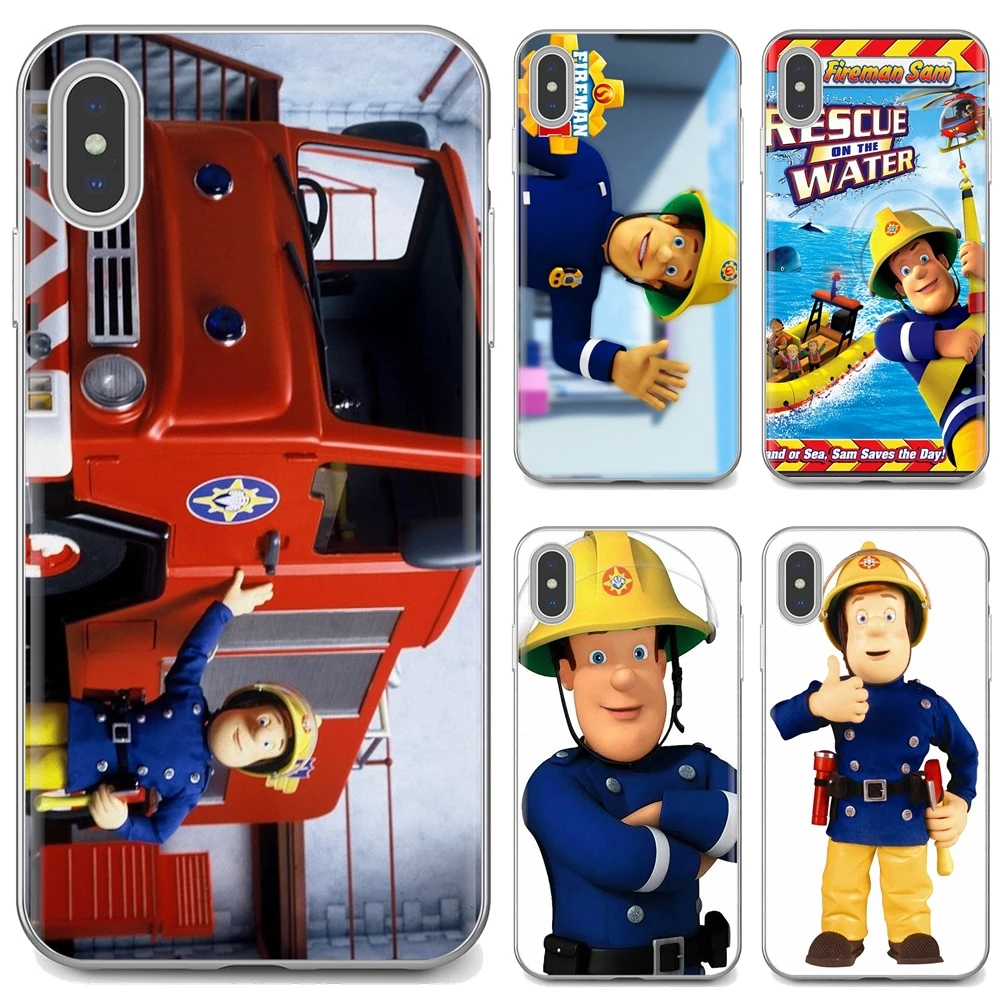 Детский силиконовый чехол Fireman Sam для Samsung Galaxy Note 3 4 5 8 9 S3 S4 S5 Mini S6 S7 Edge S8 S9 S10 Plus |