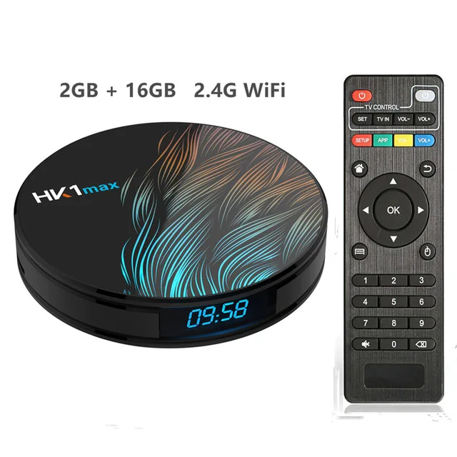 HK1 MAX Android 9,0 ТВ коробка 4K Youtube Google Assistant, 4 ГБ, 64 ГБ, 3D видео ТВ приемник Wi-Fi, Play Store, set top tv BOX - Цвет: 2G 16G TV BOX
