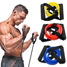 120cm Elastic Resistance Bands Yoga Pull Rope Fitness Workout Sports Bands  Rubber Tensile Pull Rope Expander Banda Elastica T
