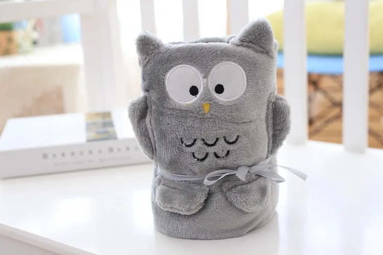 [Sale] Cartoon Small Pillow Blanket Cute Animal Blanket-Processing Washing Label Recruit Agents