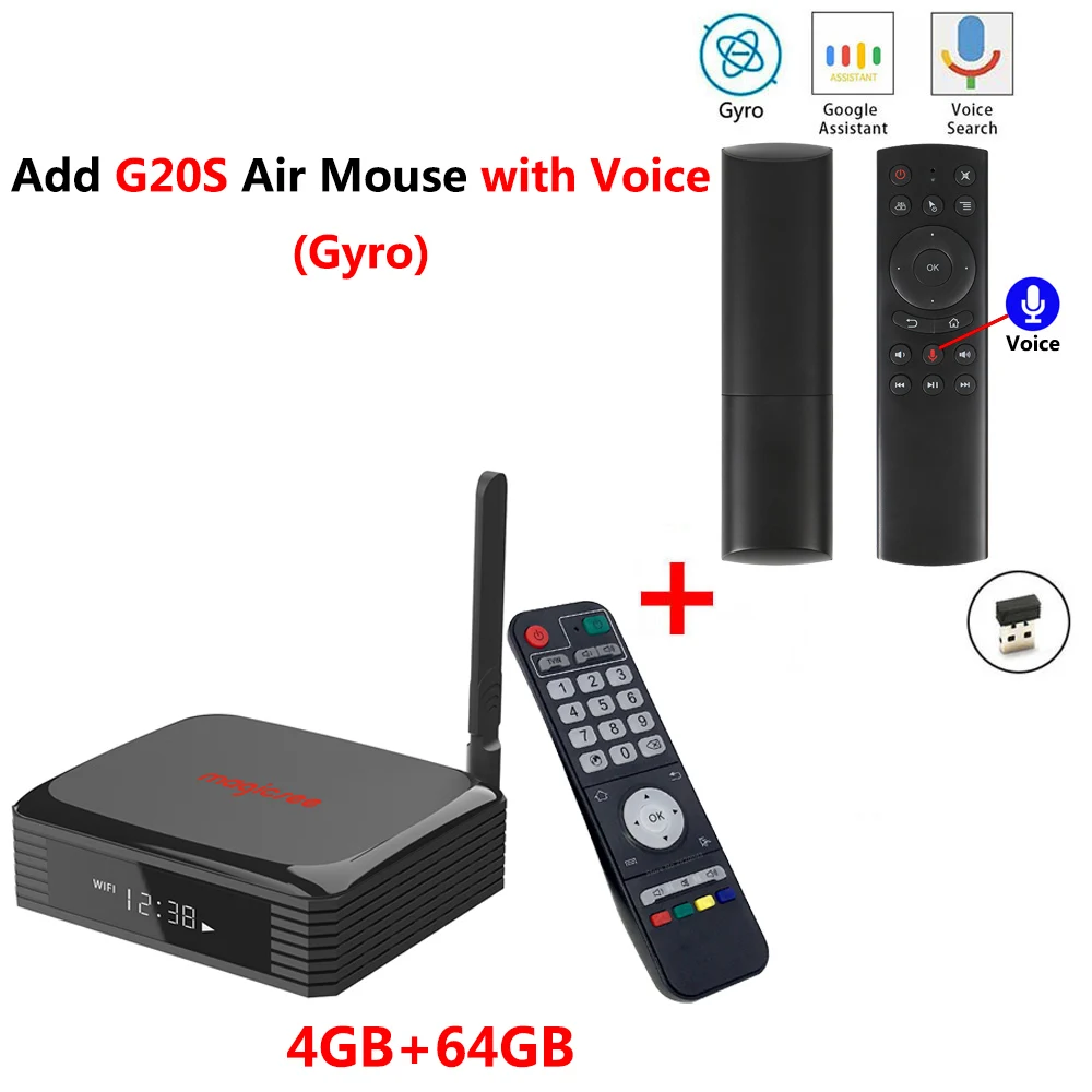 N5 PLUS add G20S Magicsee N5 PLUS Amlogic S905X3 4 Гб ОЗУ 64 Гб ПЗУ Smart Android 9,0 tv Box Поддержка 2,5 дюймов SSD HDD до 4 ТБ 4K HD медиаплеер - Цвет: N5 PLUS add G20S