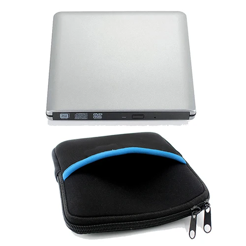 USB 3,0 внешний CD DVD RW устройство для записи дисков оптический компакт-диск проигрыватель с функцией записи Portatil для ноутбуков, настольных ПК+ сумка для привода - Цвет: two products