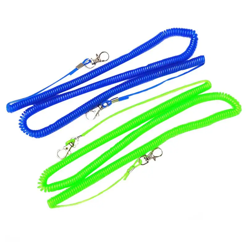 

5 Meters Fishing Retention Rope Lanyard Portable Retractable Anti-Lost Accessories With Hooks