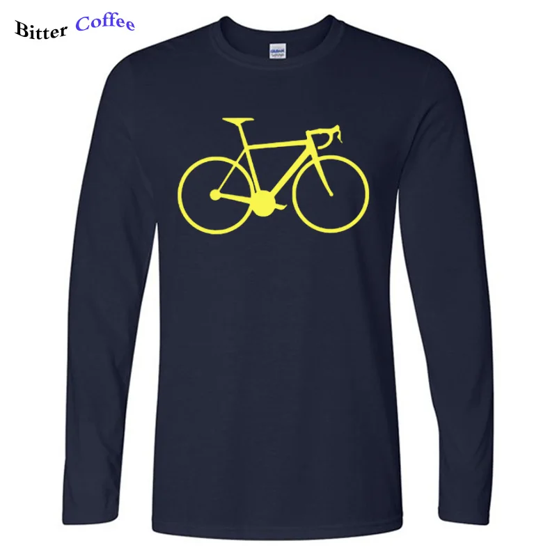 Новейшая Мужская Осенняя повседневная мужская одежда для гонок дорожный Байкерский цикл Мужская футболка отличного качества забавные мужские хлопковые футболки XS-2XL - Цвет: 7