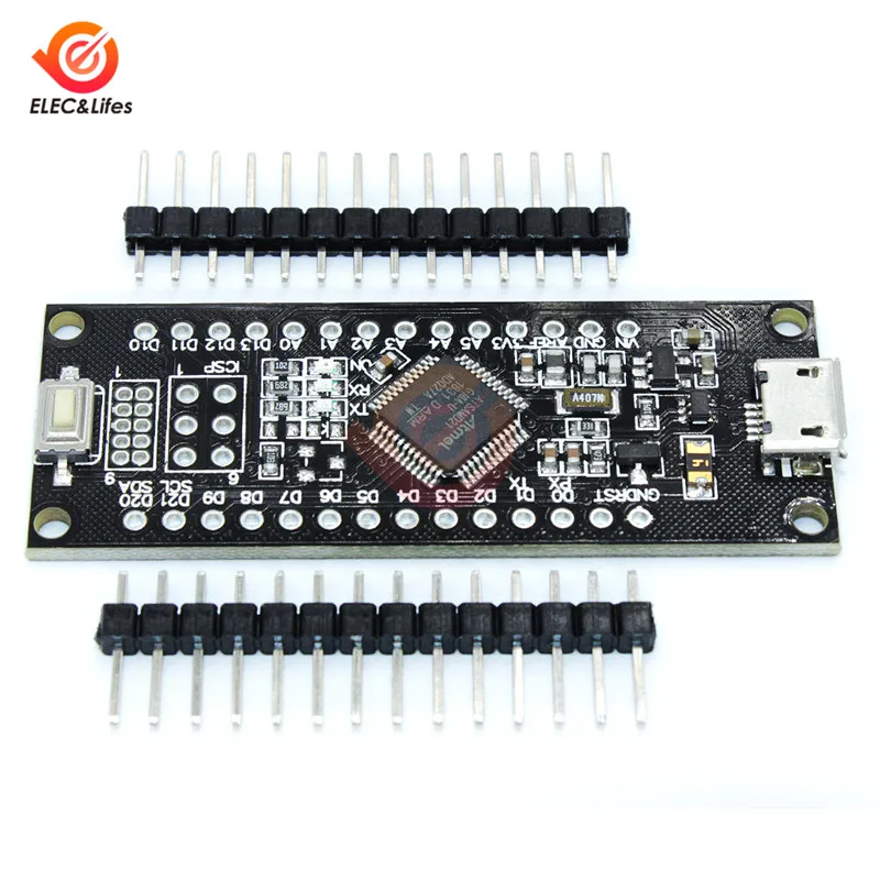Для WeMos D1 SAMD21 M0-Mini. 32-битный ARM Cortex M0 core. Шпильки распаянные. Совместим с портом Arduino