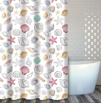 

Home Expressions Durable Waterproof Peva Shower Curtain 70"x72" (Sealife Design)