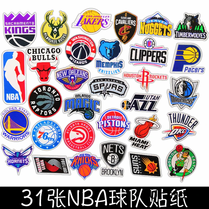 Баскетбол NBA команда логотип марка альбом персонализированные альбом для стикеров Скрапбукинг материал Персонализированная наклейка счастливый планировщик