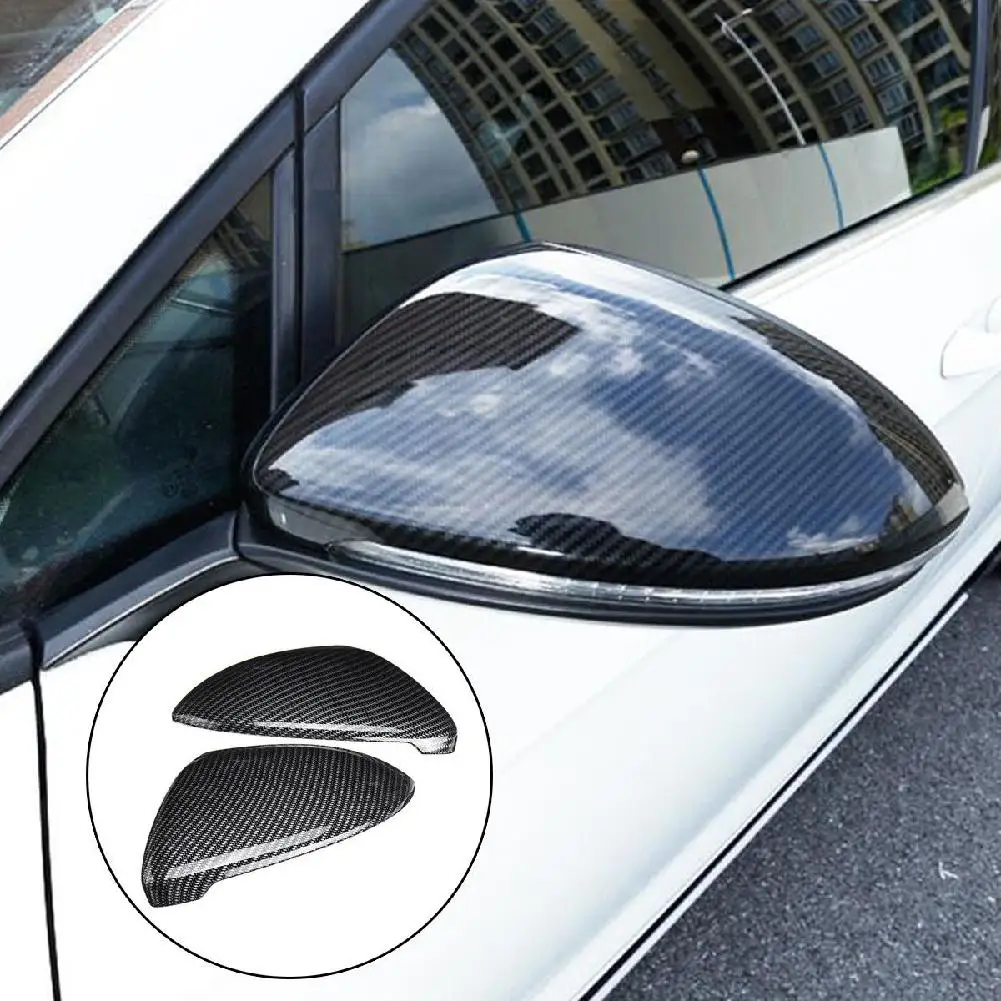 Dragonpad 2 шт. автомобиля боковое зеркало накладка подходит для Фольксваген Гольф 7 MK7 углеродного волокна стиль