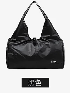 Сумка для Йога-коврика перламутровые фитнес-сумки для спортзала Sac De Sport для женщин и мужчин блестящий мешок для тренировок гимнастического зала Мумия Спорт Tas Silver Sporttas - Цвет: Black