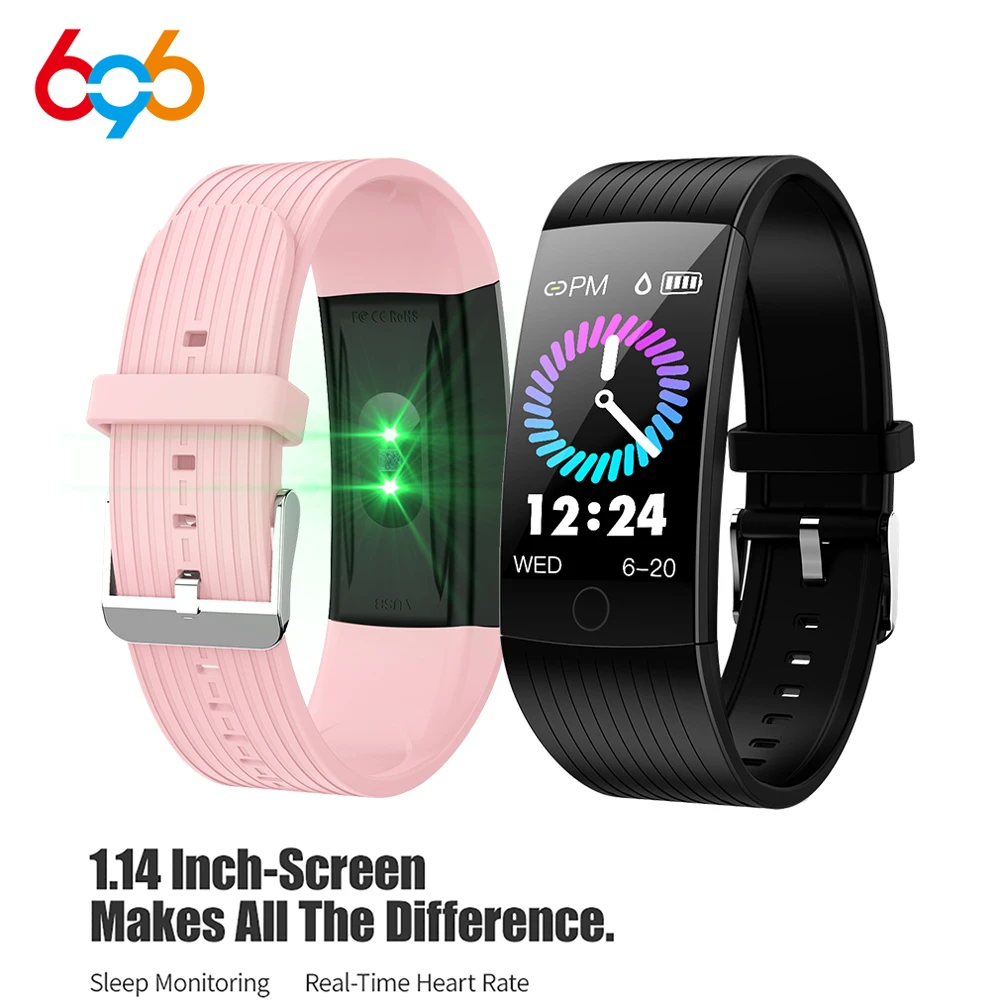 

696 Q18 Smart Bracelet Heart rate Blood pressure measurement Pedometer Physiological cycle reminder Alarm Smart Bracelet Women