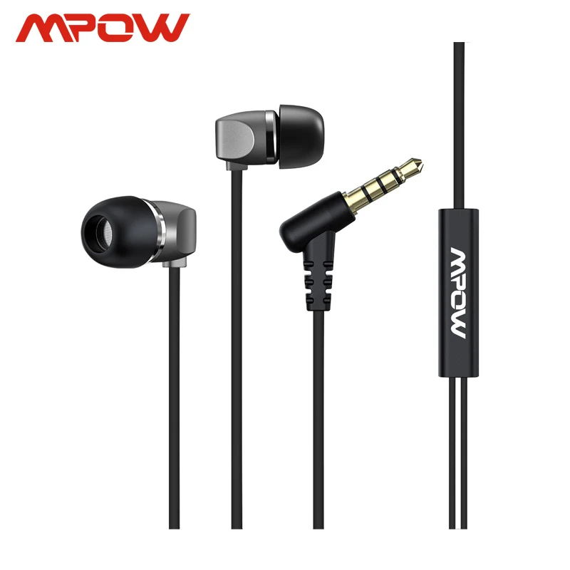 Mpow BH321 In Ear Wired Earphones With Carry Case In Line Control