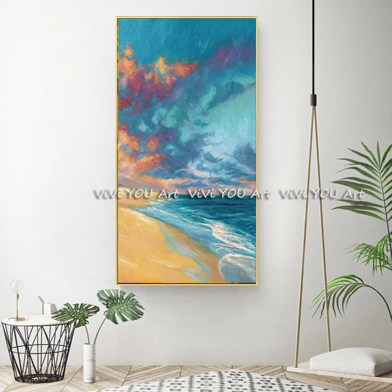 Abstract-Landscape-Print-Canvas-Painting-Nordic-Colorful-Blue-Ocean-Oil-Painting-Wall-Pictures-for-Living-Room