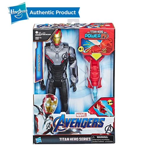Hasbro Marvel Мстители 12 дюймов эндшпиль Titan Hero power FX Капитан Америка Железный человек Человек-муравей Капитан Marvel детская игрушка подарок - Цвет: E3298-IRON MAN