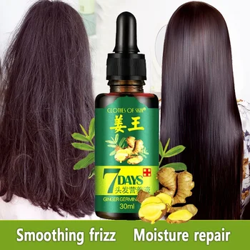 

Unisex Ginger Germinal Serum Essence Oil Loss Treatement Growth Hair Regrow 30ml Hair Growth Products Hair Loss Series TSLM1