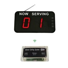 Wireless Queue Manage System for Customer Ordering Restaurant 1 Screen 1 button 2 3 alphanumeric display receiver host 433mhz with touch screen voice broadcast for restaurant ordering system queue management