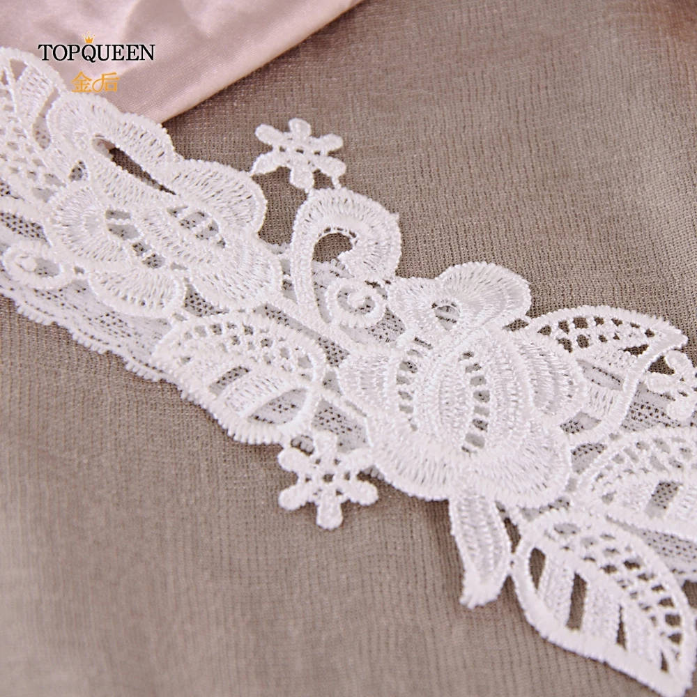 TOPQUEEN TH01 свадебные подвязки с белой вышивкой цветочные сексуальные подвязки для женщин/невесты облегающее кольцо для невесты кружевное кольцо для ног петля