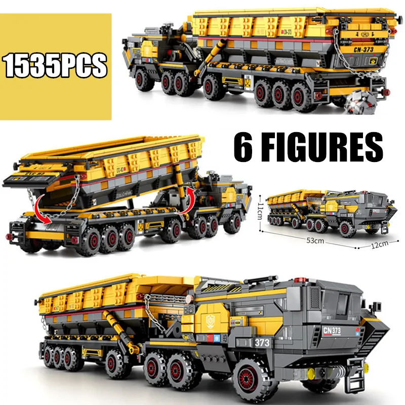 MOC военный игрушечный автомобиль CN373 грузовой подходит для Lepining Technic SWAT City Building Block